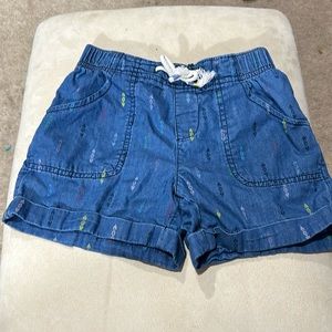 Little girls Wonder Nation shorts size medium (7/8)